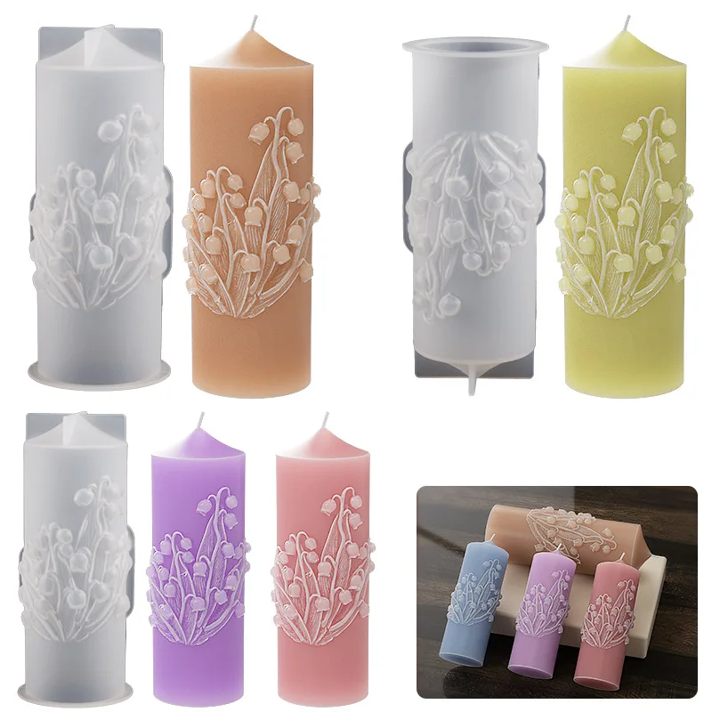 Bell Orchid Cylindrical Candle Silicone Mold DIY Gypsum Aromatherapy Plaster Resin Candle Mold for Candle Making
Bell Orchid Cylindrical Candle Silicone Mold DIY Gypsum Aromatherapy Plaster Resin Candle Mold for Candle Making