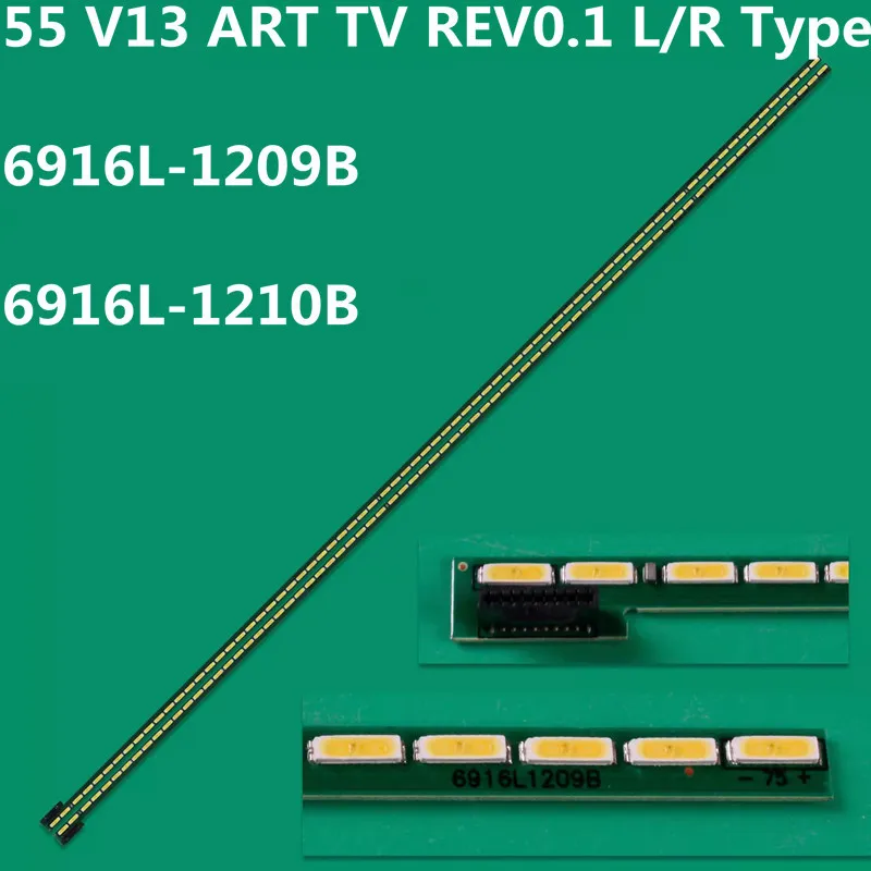 

20TV=40PCS LED Strip 75Lamps For 55 V13 ART 6922L-0069A 6916L-1209A 1210A 55LA640S 55LA660V 55LA690V 55LA691V 55LA740v LC550EUH