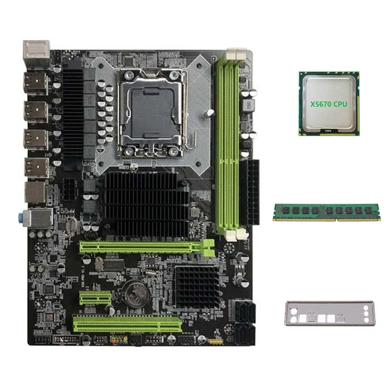 X58 Motherboard LGA1366 Computer Motherboard Support XEON X5650 X5670 Series CPU With X5670 CPU+DDR3 4GB 1066Mhz RAM
X58 Motherboard LGA1366 Computer Motherboard Support XEON X5650 X5670 Series CPU With X5670 CPU+DDR3 4GB 1066Mhz RAM
