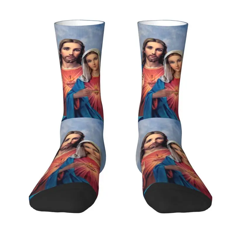 Sacred And Immaculate Hearts Mens Crew Socks Unisex Kawaii Catholic Jesus and Mary Spring Summer Autumn Winter Dress Socks
Sacred And Immaculate Hearts Mens Crew Socks Unisex Kawaii Catholic Jesus and Mary Spring Summer Autumn Winter Dress Socks