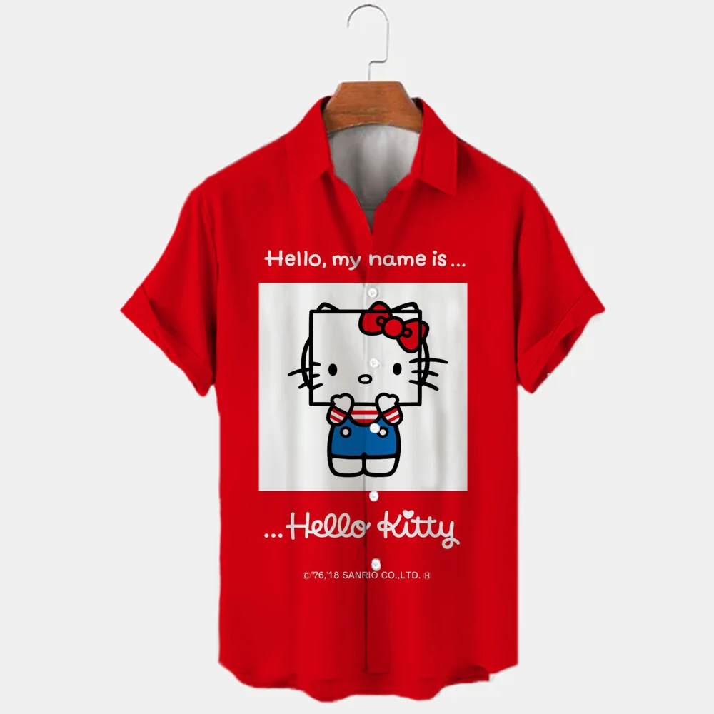 Ladies Shirt 20222 Summer V Neck Short Sleeve Casual Shirt Pure White Hello Kitty Shirt
Ladies Shirt 20222 Summer V Neck Short Sleeve Casual Shirt Pure White Hello Kitty Shirt