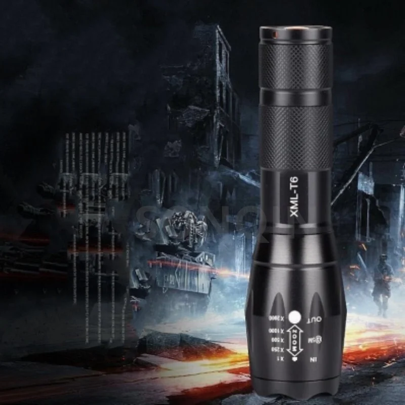 Portable T6 Tactical Military LED Flashlight 980000LM Zoomable 5-Mode Without Battery Outdoor Camping Fishing Hiking Tools
Portable T6 Tactical Military LED Flashlight 980000LM Zoomable 5-Mode Without Battery Outdoor Camping Fishing Hiking Tools