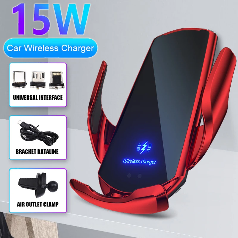 15W Fast Qi Car Wireless Charger Holder Wireless Charging Car Charger Stand for Mobile Phones
15W Fast Qi Car Wireless Charger Holder Wireless Charging Car Charger Stand for Mobile Phones