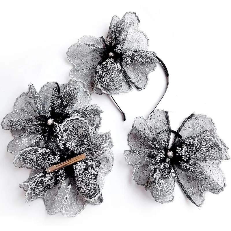 Children's Lace Flowers Hairpin Headdress Girl New Fashion Princess Bowknot Hair Hoop Birthday Gifts Hair Accessorie
Children's Lace Flowers Hairpin Headdress Girl New Fashion Princess Bowknot Hair Hoop Birthday Gifts Hair Accessorie