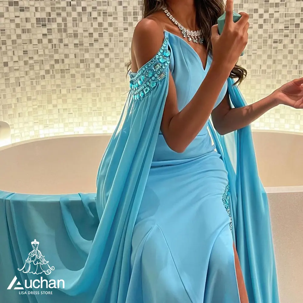 Auchan V-NeckLine Formal Gown Ankle Length Evening Dress Shawl Sleeves Summer Elegant Wedding Party Gowns For Women 2023
Auchan V-NeckLine Formal Gown Ankle Length Evening Dress Shawl Sleeves Summer Elegant Wedding Party Gowns For Women 2023