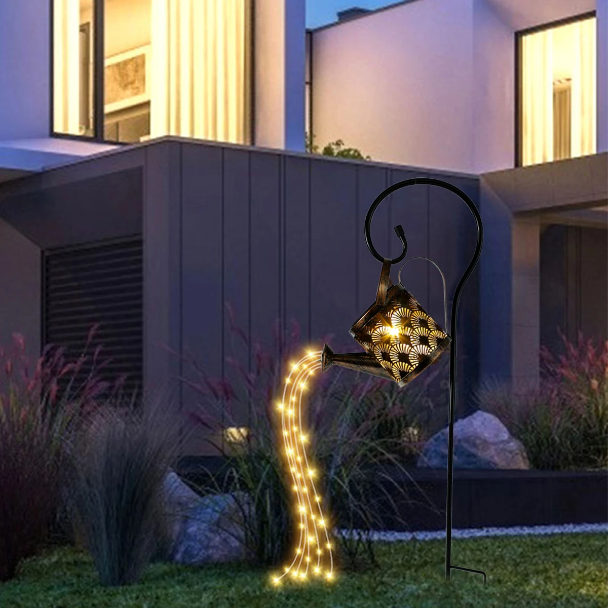 NewSolar Metal Watering Can Light IP67 Waterproof Waterfall Solar String Lights Warm White Retro Solar Fairy Stake Lights Outdoo
NewSolar Metal Watering Can Light IP67 Waterproof Waterfall Solar String Lights Warm White Retro Solar Fairy Stake Lights Outdoo