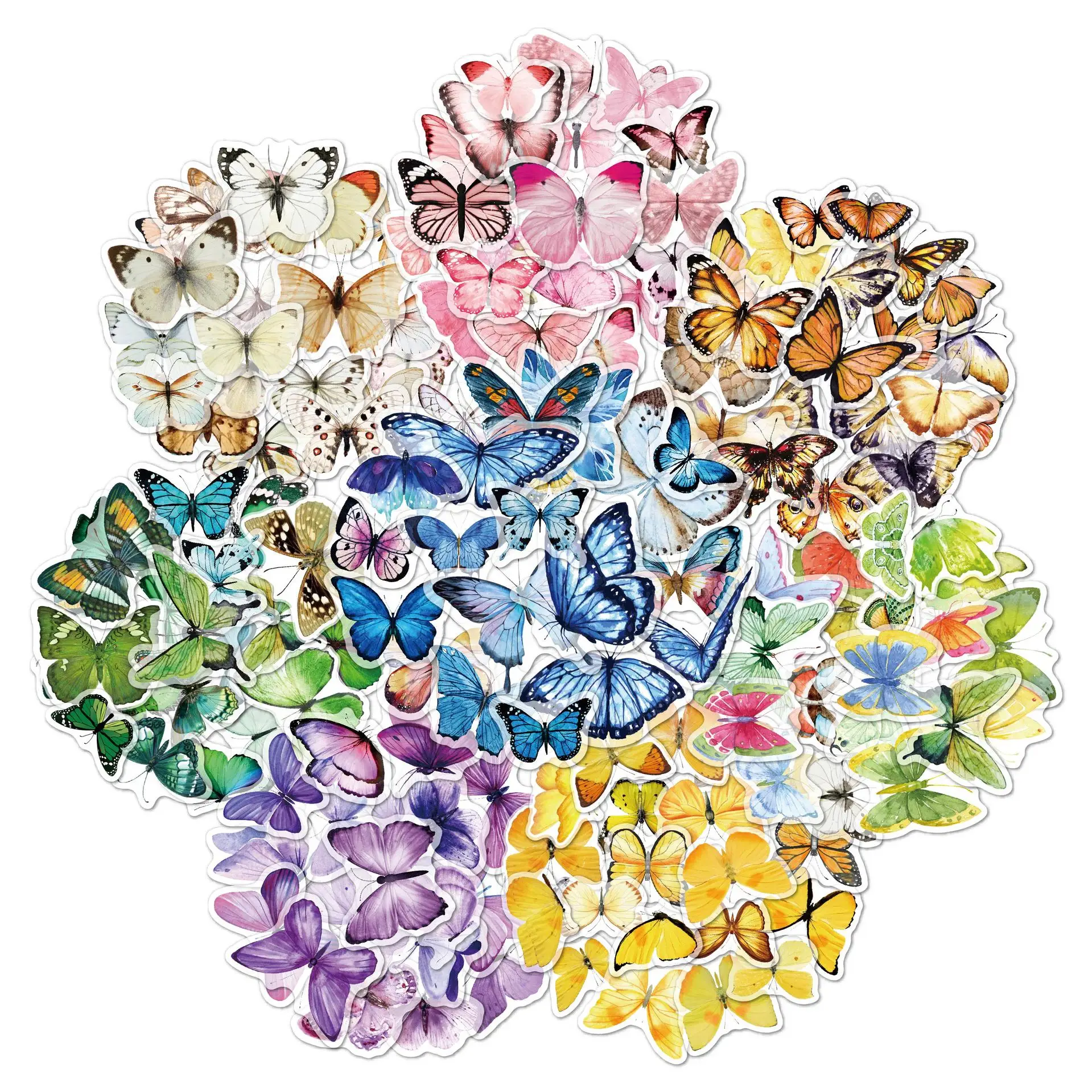 Colorful Butterfly Scrapbook Decorative Stickers PET Transparent Waterproof DIY Vintage Scrapbook Stickers Support Wholesale
Colorful Butterfly Scrapbook Decorative Stickers PET Transparent Waterproof DIY Vintage Scrapbook Stickers Support Wholesale