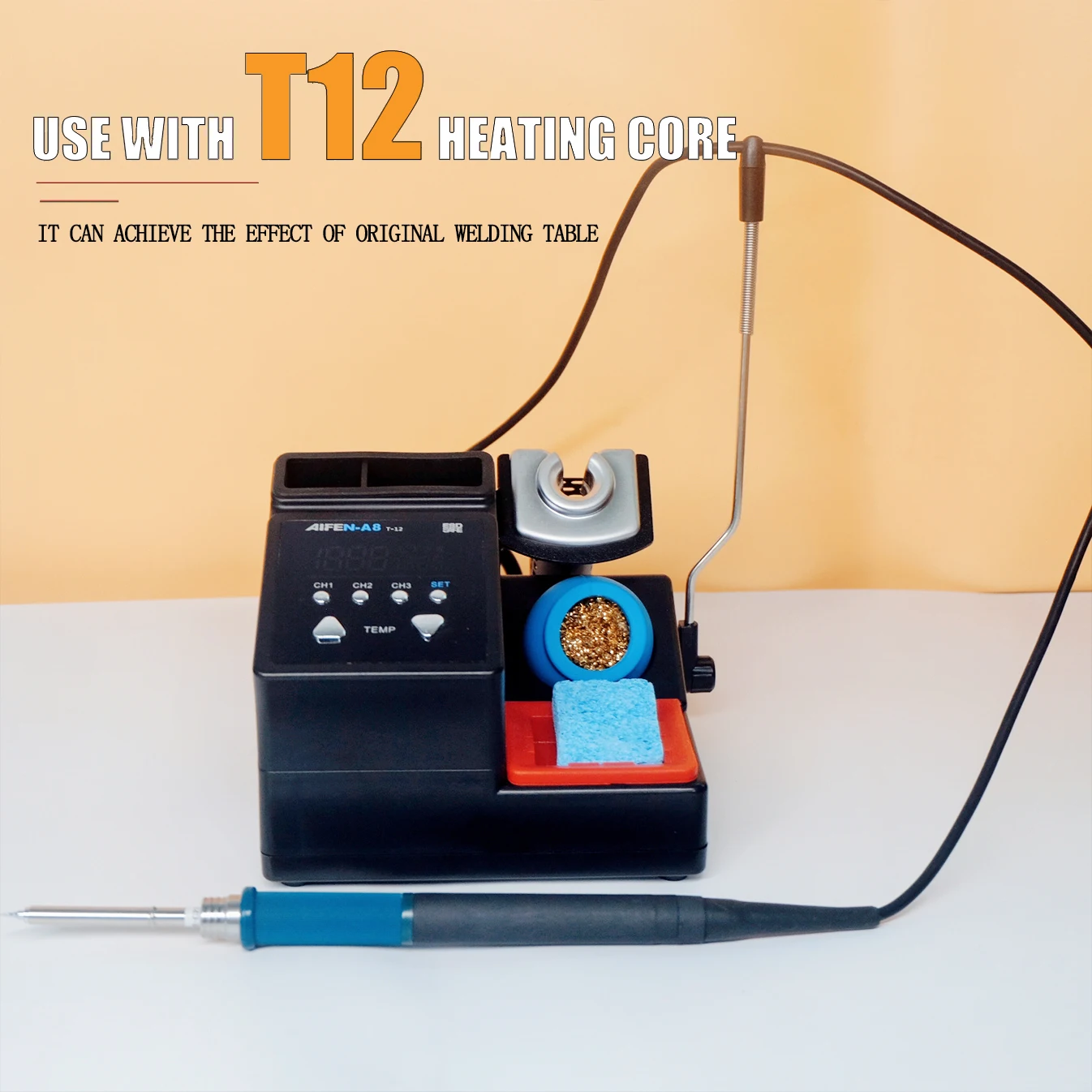 AIFEN A8 Soldering Station With Digital Display T12 Handle Intelligent Sleep 1-1.5s Quick Heating For Electronic Repair Welding
AIFEN A8 Soldering Station With Digital Display T12 Handle Intelligent Sleep 1-1.5s Quick Heating For Electronic Repair Welding