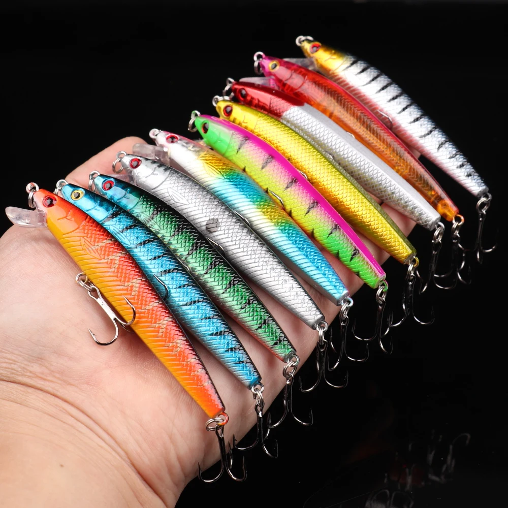 1Pcs Minnow Fishing Lure 10cm 8g Crankbait Artificial Hard Bait Fishing Tackle Wobblers Swimbait For Pike Bass
1Pcs Minnow Fishing Lure 10cm 8g Crankbait Artificial Hard Bait Fishing Tackle Wobblers Swimbait For Pike Bass