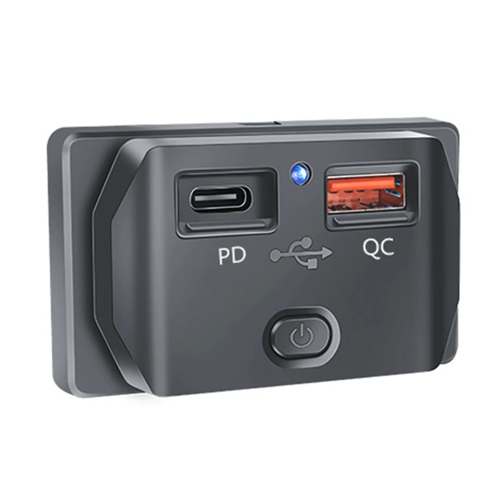 Dual USB Ports QC3.0 PD Car Bus Charger Socket Adapter USB Power Panel W/ Swith Dual USB Car Charger Socket
Dual USB Ports QC3.0 PD Car Bus Charger Socket Adapter USB Power Panel W/ Swith Dual USB Car Charger Socket