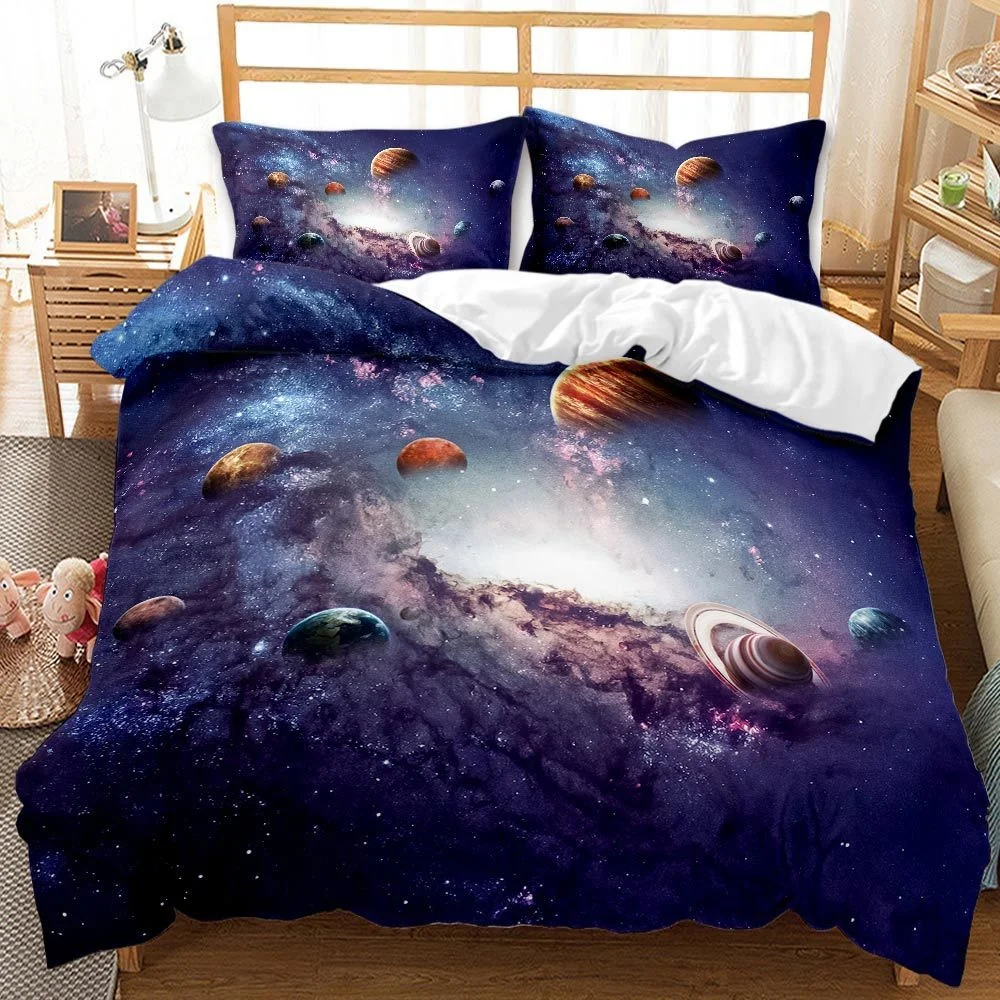 Space Starry Sky Series Bedding Comforter Cover Set Queen Galaxy Planet Printed Duvet Cover Soft Microfiber Decor Teens Kids Boy
Space Starry Sky Series Bedding Comforter Cover Set Queen Galaxy Planet Printed Duvet Cover Soft Microfiber Decor Teens Kids Boy