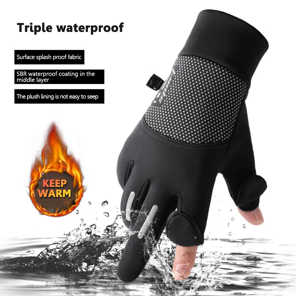 New Winter Gloves Motorcycle Ski Climbing Gloves Outdoor Cycling Waterproof Anti Slip Plush Thick Warm Mittens Gloves For Men
New Winter Gloves Motorcycle Ski Climbing Gloves Outdoor Cycling Waterproof Anti Slip Plush Thick Warm Mittens Gloves For Men