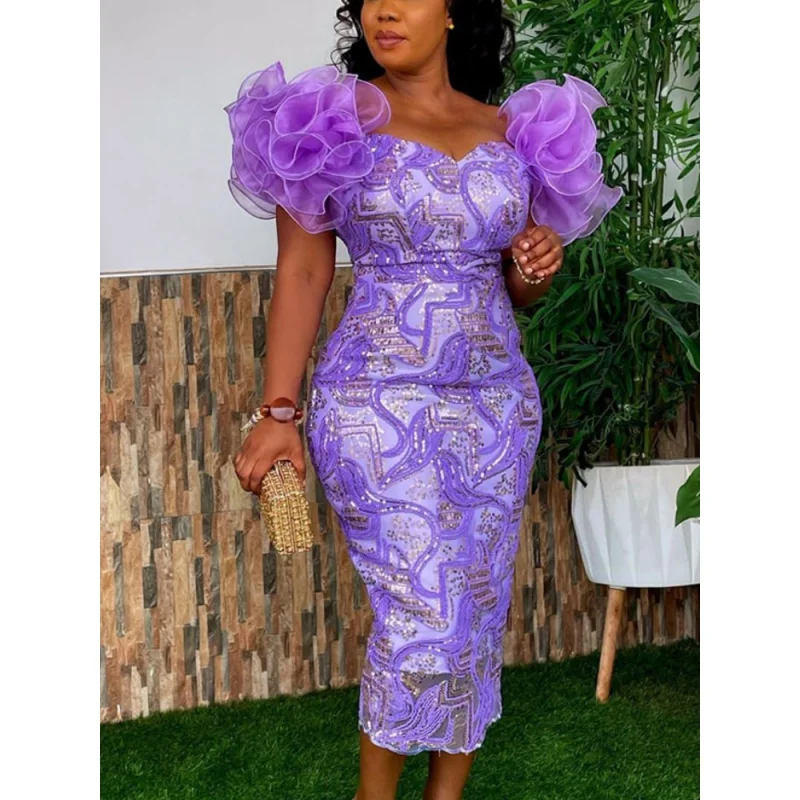 Women Party Dress Print Off Shoulder Tulle Flower Contrast Sleeves Midi Events Night Out Wedding Guest 
Women Party Dress Print Off Shoulder Tulle Flower Contrast Sleeves Midi Events Night Out Wedding Guest