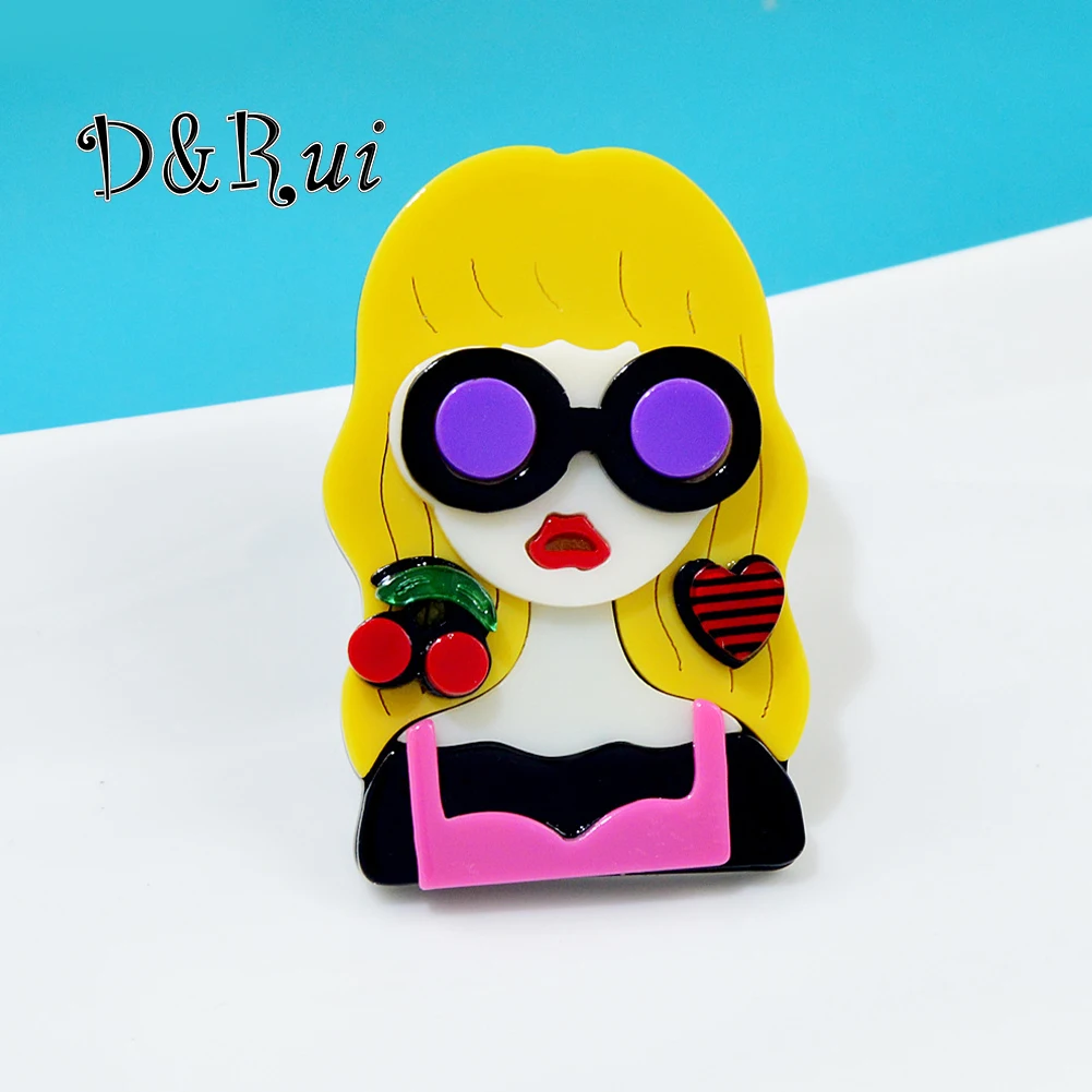 D&Rui Funny Girl Shaped Lapel Pins Acrylic Stylish Brooch Fashion Jewelry Christmas Gifts Idea Decoration Art Brooches for Women
D&Rui Funny Girl Shaped Lapel Pins Acrylic Stylish Brooch Fashion Jewelry Christmas Gifts Idea Decoration Art Brooches for Women