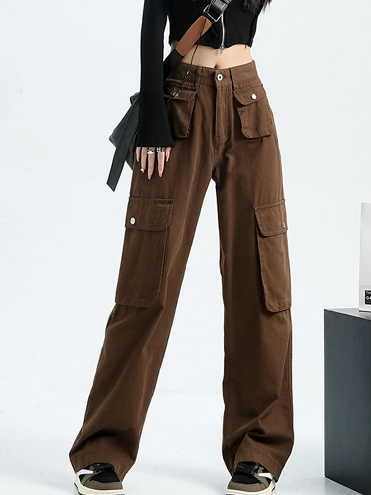 Vintage High Waist Cargo Pants Women 2022 Autumn New Fashion Classic Wide Leg Denim Trousers Casual Simple Straight Jeans Pant
Vintage High Waist Cargo Pants Women 2022 Autumn New Fashion Classic Wide Leg Denim Trousers Casual Simple Straight Jeans Pant