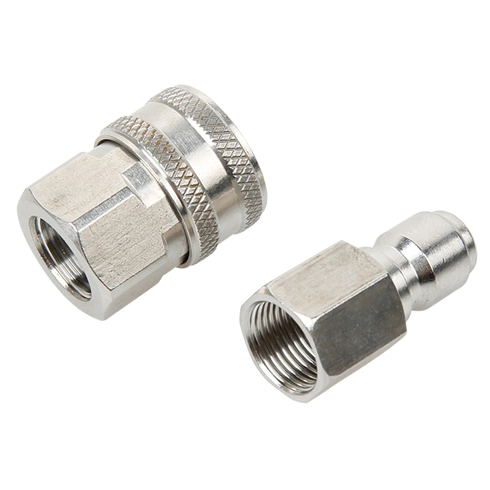 3/8inch Water Pipe Stainless Steel 5000 PSI Durable Garden Pressure Washer Adapter Set Home With Thread Quick Connect
3/8inch Water Pipe Stainless Steel 5000 PSI Durable Garden Pressure Washer Adapter Set Home With Thread Quick Connect