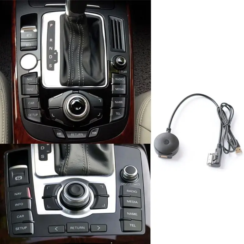 Автомобильное устройство Bluetooth-совместимый кабель AUX приемника подходит для медиавхода Q7 A4L AMI MDI 2G
Автомобильное устройство Bluetooth-совместимый кабель AUX приемника подходит для медиавхода Q7 A4L AMI MDI 2G