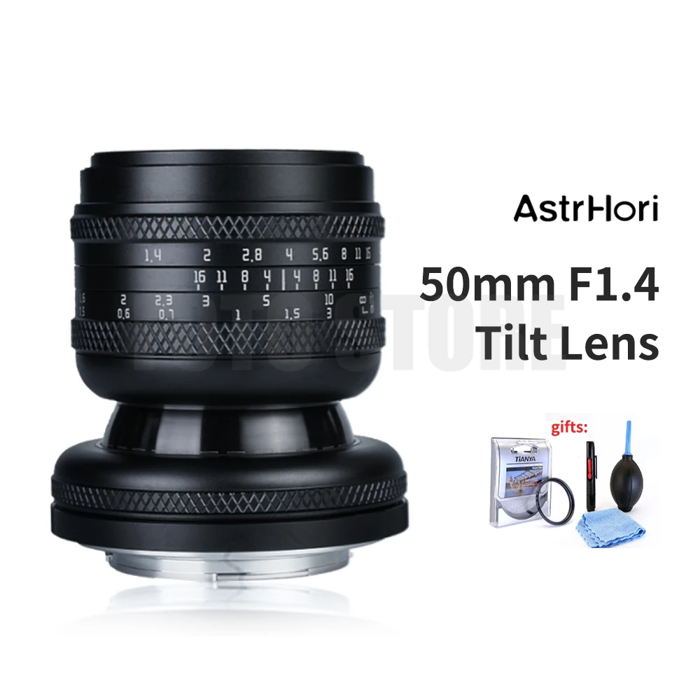 

AstrHori 50 мм F1.4 Наклонный объектив с полной рамкой MF для Canon RF Nikon Z Fuji X Sony E Panasonic Leica L Крепление камеры объектив с наклонным переключением