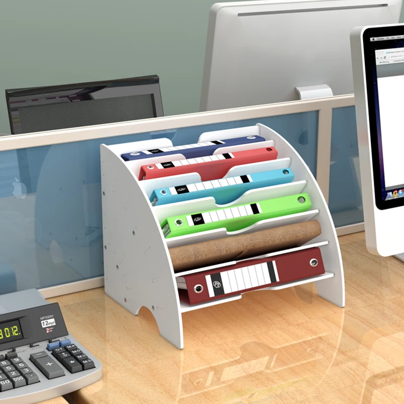NEW 2022.6 Layers Fan Shaped Desk Organizer Document Tray Magazine File Letter Holder Stationery Pencil Container Home Office 
NEW 2022.6 Layers Fan Shaped Desk Organizer Document Tray Magazine File Letter Holder Stationery Pencil Container Home Office