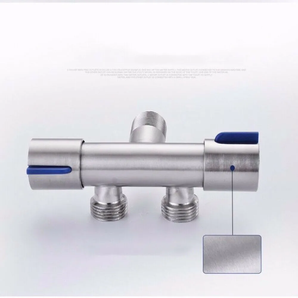 Stainless Steel Double Handle Stainless Steel Cold Water Faucet Bathroom Washing Machine Faucet11.8X7X4.1Cm Easy To Install
Stainless Steel Double Handle Stainless Steel Cold Water Faucet Bathroom Washing Machine Faucet11.8X7X4.1Cm Easy To Install