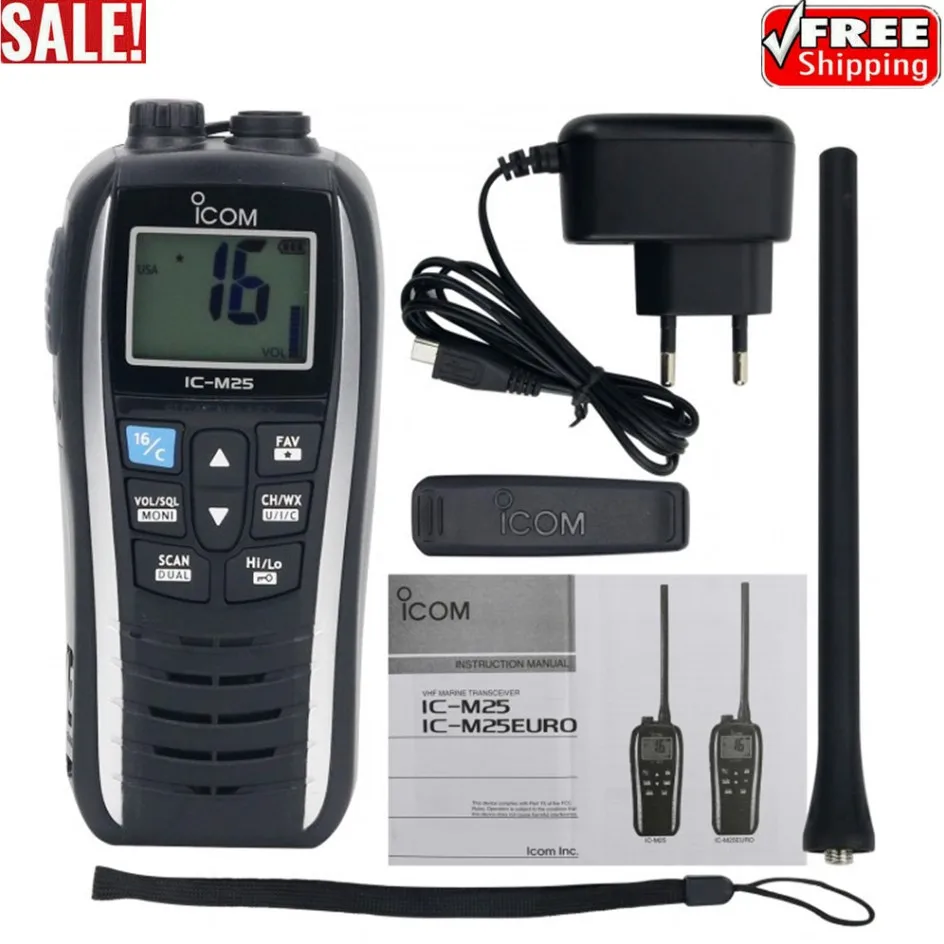Icom IC-M25 5W Портативный Морской радиоприемник VHF портативный LCD легкий Водонепроницаемый горячий
Icom IC-M25 5W Портативный Морской радиоприемник VHF портативный LCD легкий Водонепроницаемый горячий