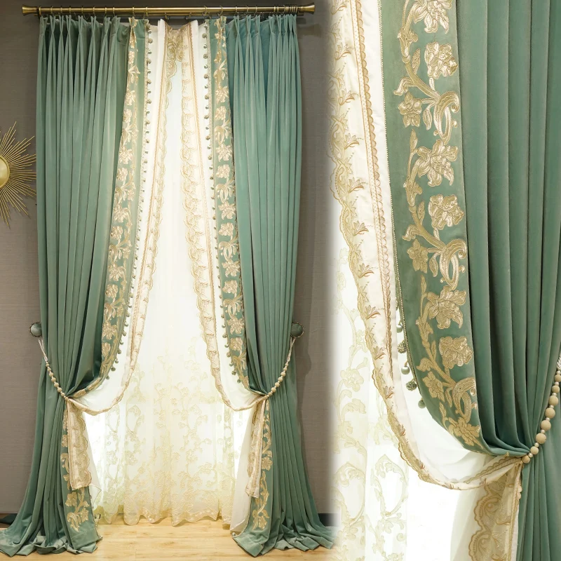 New Light Luxury French Simple Solid Color Velvet High-end Embroidered Shading Curtains for Living Dining Room Bedroom
New Light Luxury French Simple Solid Color Velvet High-end Embroidered Shading Curtains for Living Dining Room Bedroom