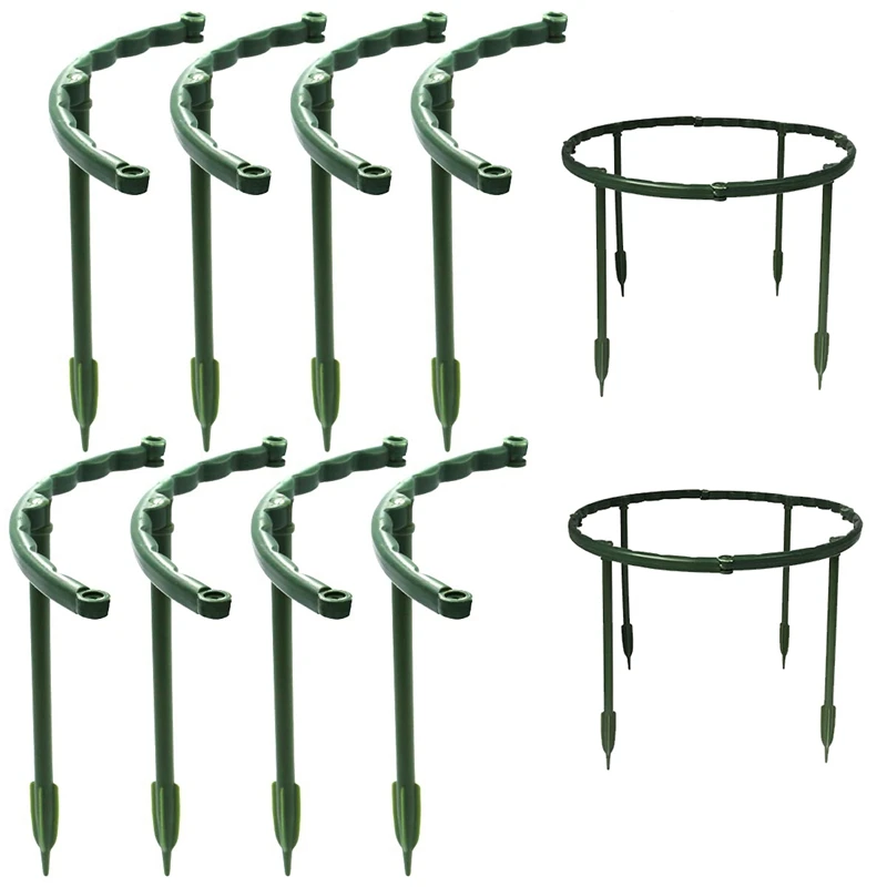 16Pcs Plant Support Garden Flower Support Stake Half Round Support Ring Plant Cage Holder Flower Pot Climbing Trellis
16Pcs Plant Support Garden Flower Support Stake Half Round Support Ring Plant Cage Holder Flower Pot Climbing Trellis