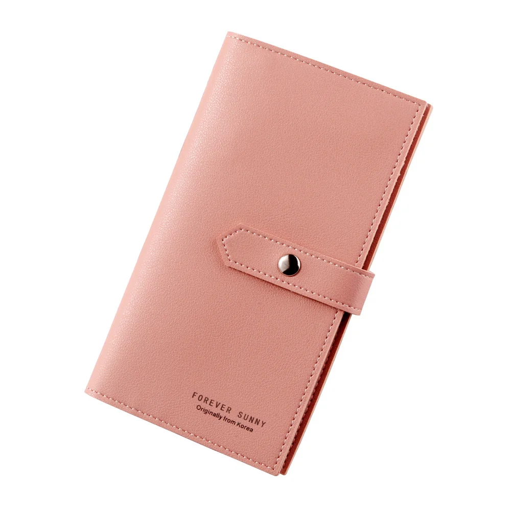 Classic 2-fold Women's Long Purse Solid Color Casual Clutch Bag Portable Mobile Phone Bag Lady PU Wallet
Classic 2-fold Women's Long Purse Solid Color Casual Clutch Bag Portable Mobile Phone Bag Lady PU Wallet