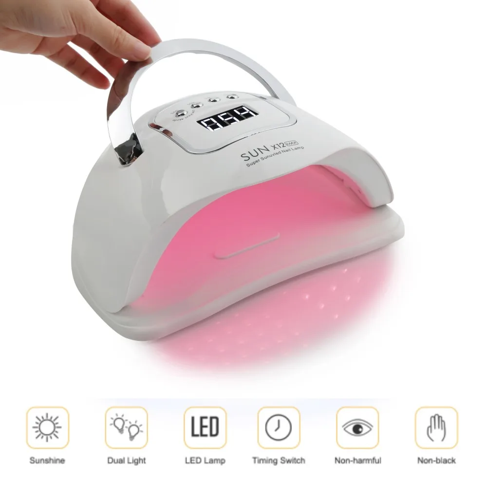 High Power SUN X12 MAX UV LED Nail Dryer Machine Portable Home Use Professional Lamp For Quick Dry Gel Nail Polish Equipment
High Power SUN X12 MAX UV LED Nail Dryer Machine Portable Home Use Professional Lamp For Quick Dry Gel Nail Polish Equipment