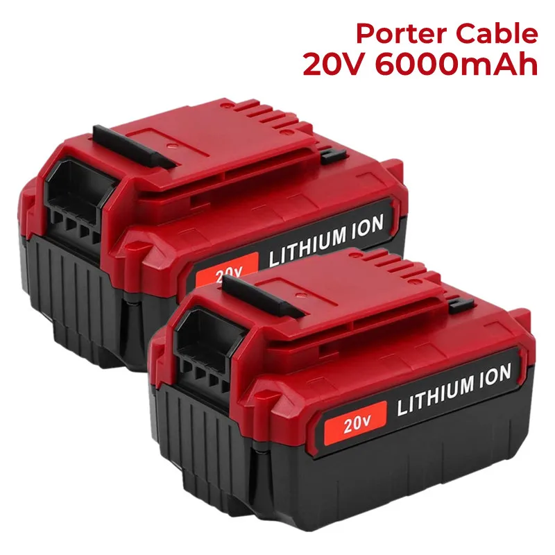 6000mAh 20V MAX Lithium Replacement Battery for Porter Cable 20V PCC685L PCC680L PCC682L Cordless Tools
6000mAh 20V MAX Lithium Replacement Battery for Porter Cable 20V PCC685L PCC680L PCC682L Cordless Tools