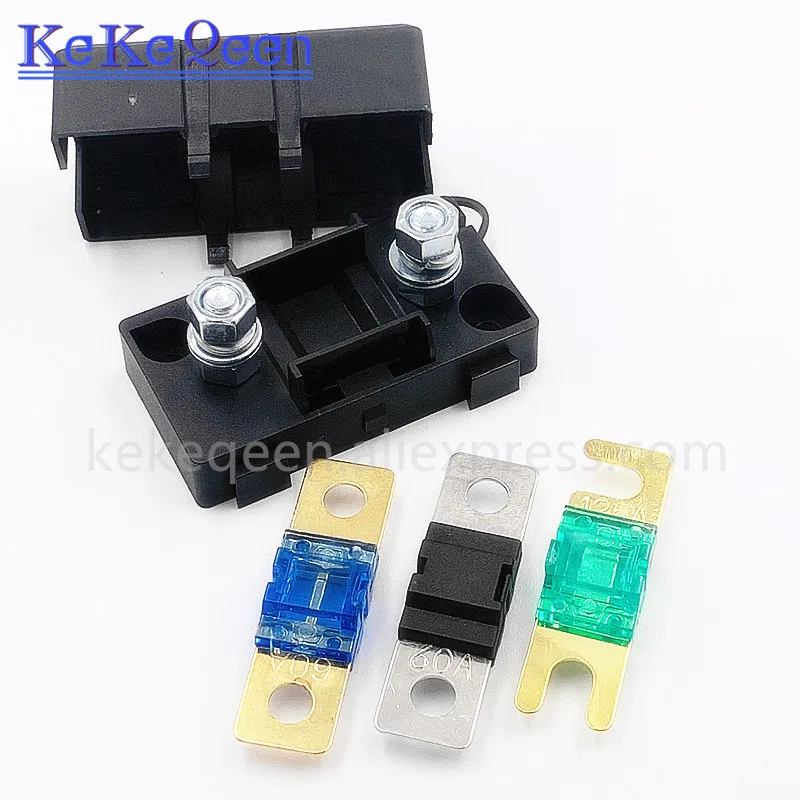 ANS trumpet Fork plug fuse 30A 40A 50A 60A 70A 80A 100A 125A 150A 200A Bolt fixed black insurance film ANS-8 Safety plate base 
ANS trumpet Fork plug fuse 30A 40A 50A 60A 70A 80A 100A 125A 150A 200A Bolt fixed black insurance film ANS-8 Safety plate base