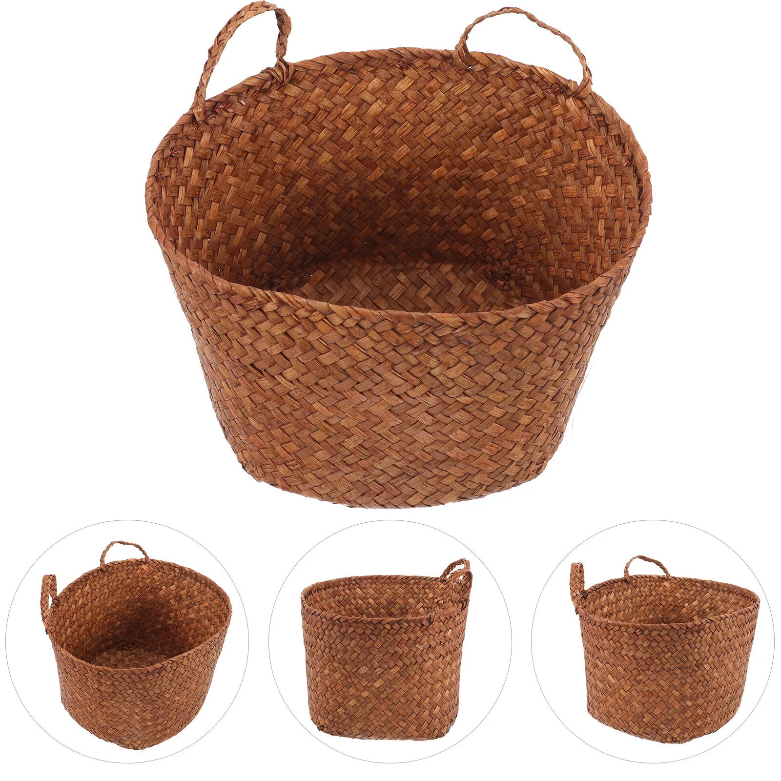Flower Storage Basket Desktop Woven Storage Basket Straw Woven Basket with Cat Ears
Flower Storage Basket Desktop Woven Storage Basket Straw Woven Basket with Cat Ears