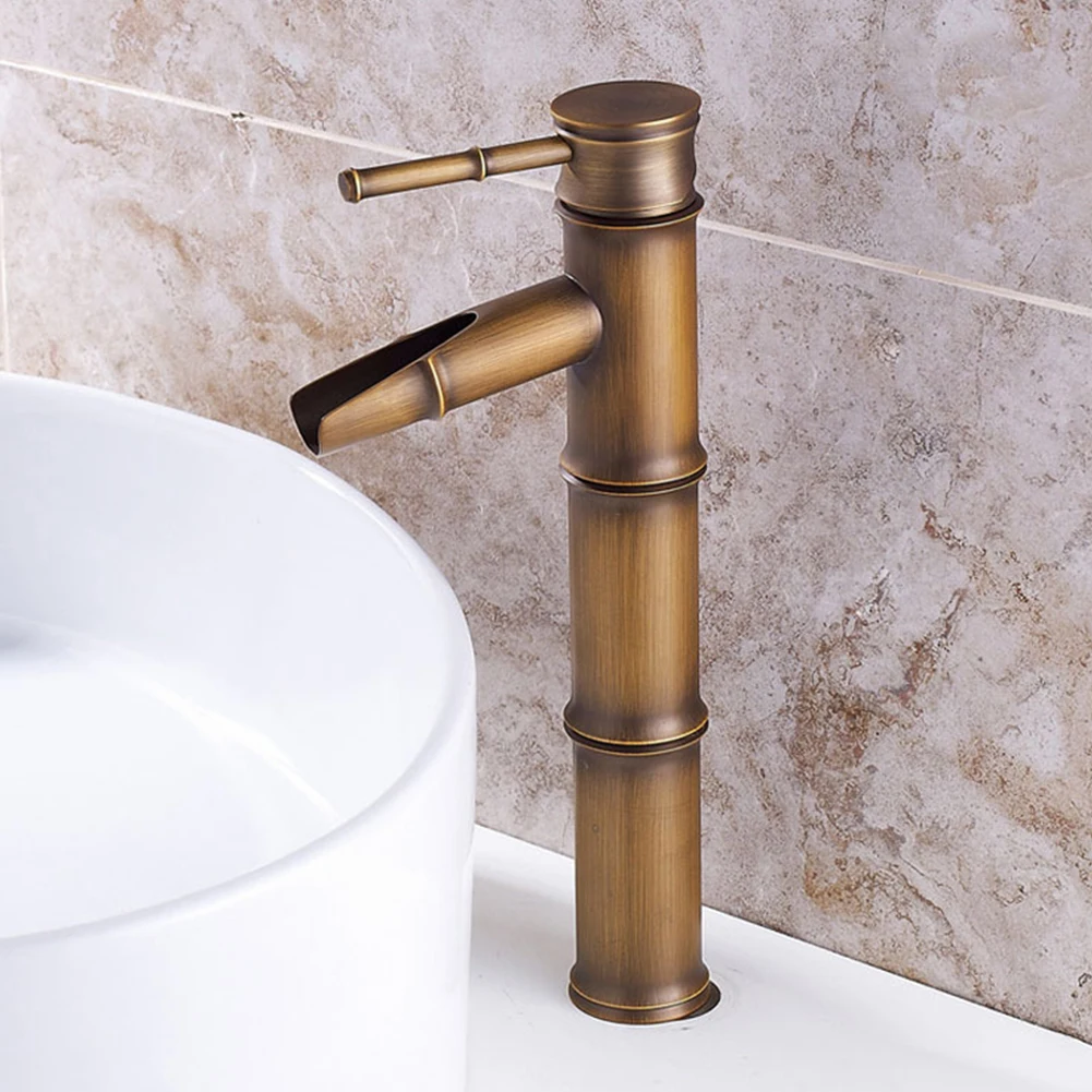 Durable Basin Faucet Bathroom Bamboo Shape Faucet Deck Mounted Hot And Cold Water Kitchen Mixer Tap Single Handle
Durable Basin Faucet Bathroom Bamboo Shape Faucet Deck Mounted Hot And Cold Water Kitchen Mixer Tap Single Handle