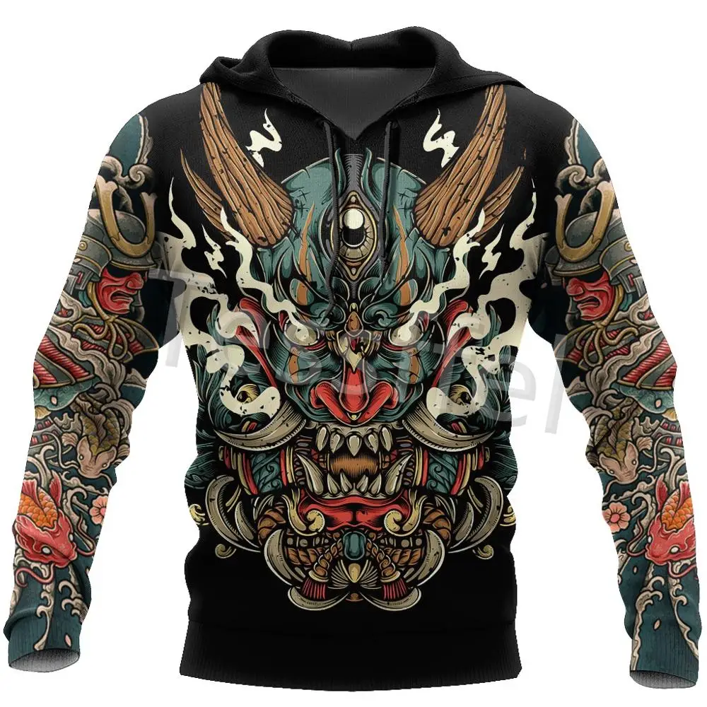 

Tessffel Japan Samurai Tattoo 3D Printed New Men's Sweatshirt Harajuku Zipper Hoodie Casual Unisex Jacket Pullover Style-2