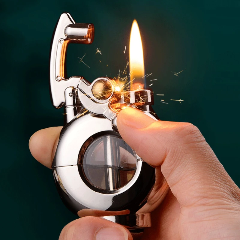 Retro Transparent Fuel Tank Rocker Kerosene Lighter Windproof Creative Personality Trend Men's Cigarette Lighter Gift
Retro Transparent Fuel Tank Rocker Kerosene Lighter Windproof Creative Personality Trend Men's Cigarette Lighter Gift