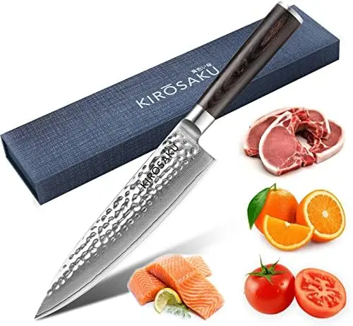 Santoku Knife Damascus 20cm - Enormously Sharp Santoku Chef's Knife Made of The Best Damascus Steel - Damascus Kitchen Knife
Santoku Knife Damascus 20cm - Enormously Sharp Santoku Chef's Knife Made of The Best Damascus Steel - Damascus Kitchen Knife