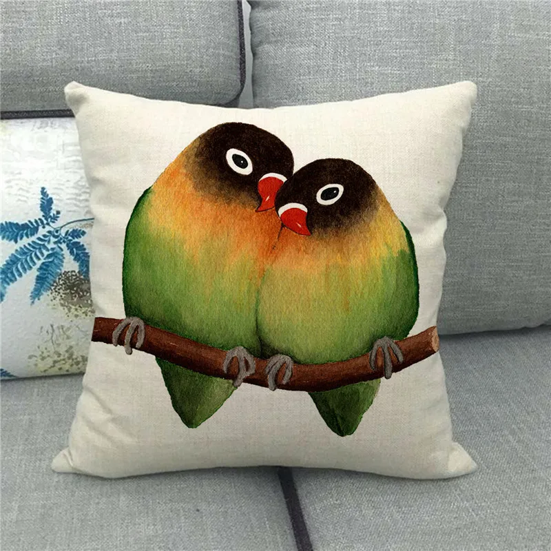 Parrot Birds Printed Linen Cushion Cover Home Couch Decorative Pillow Covers Beautiful Animals Pattern Throw Pillowcase
Parrot Birds Printed Linen Cushion Cover Home Couch Decorative Pillow Covers Beautiful Animals Pattern Throw Pillowcase