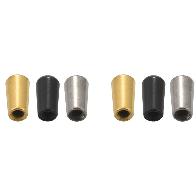 6Pcs Guitar Switch Tip, 3 Way Toggle Switch Knob Tip Cap Copper For Lp Epi Electric Guitar,Silver + Gun-Black + Gold
6Pcs Guitar Switch Tip, 3 Way Toggle Switch Knob Tip Cap Copper For Lp Epi Electric Guitar,Silver + Gun-Black + Gold