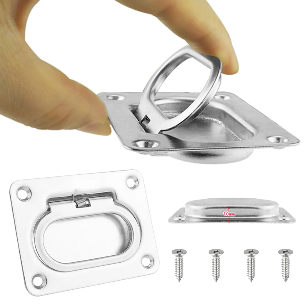 76x57mm Boat Recessed Hatch Spring Loaded Pull Handle Marine Locker Flush Lifting Ring Pull Stainless Steel Deck Hatch Boat Part
76x57mm Boat Recessed Hatch Spring Loaded Pull Handle Marine Locker Flush Lifting Ring Pull Stainless Steel Deck Hatch Boat Part