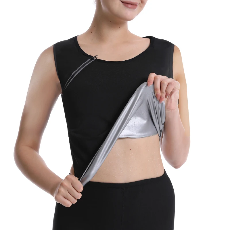 Women Sauna Sweat Suit Weight Loss Waist Trainer Shirt Workout Top Hot Sweat Shapewear Zipper Long Sleeve Body Shaper Tshirt
Women Sauna Sweat Suit Weight Loss Waist Trainer Shirt Workout Top Hot Sweat Shapewear Zipper Long Sleeve Body Shaper Tshirt