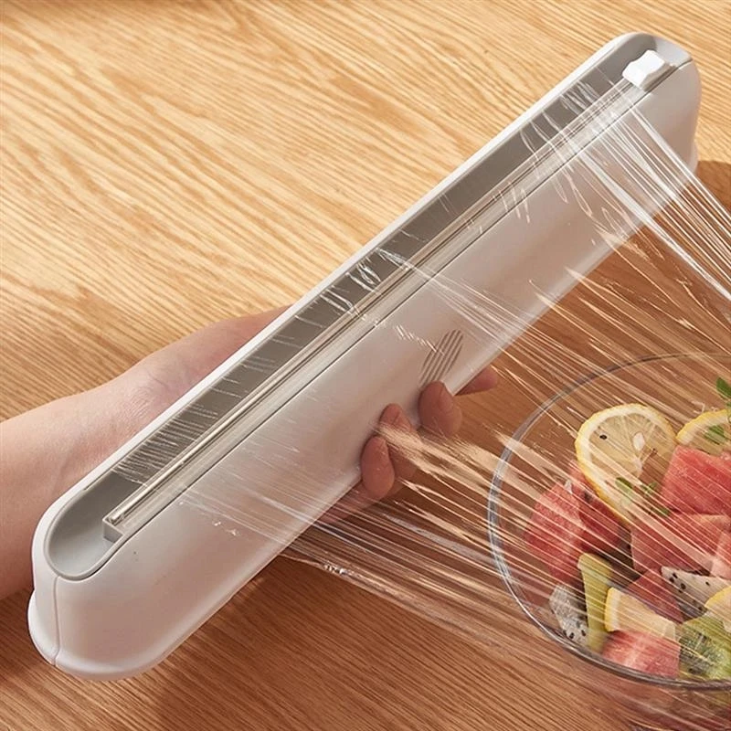 Food Wrap Dispenser Cutter Foil Cling Film Wrap Dispenser Plastic Sharp Cutter Storage Holder Kitchen Tools Accessories
Food Wrap Dispenser Cutter Foil Cling Film Wrap Dispenser Plastic Sharp Cutter Storage Holder Kitchen Tools Accessories