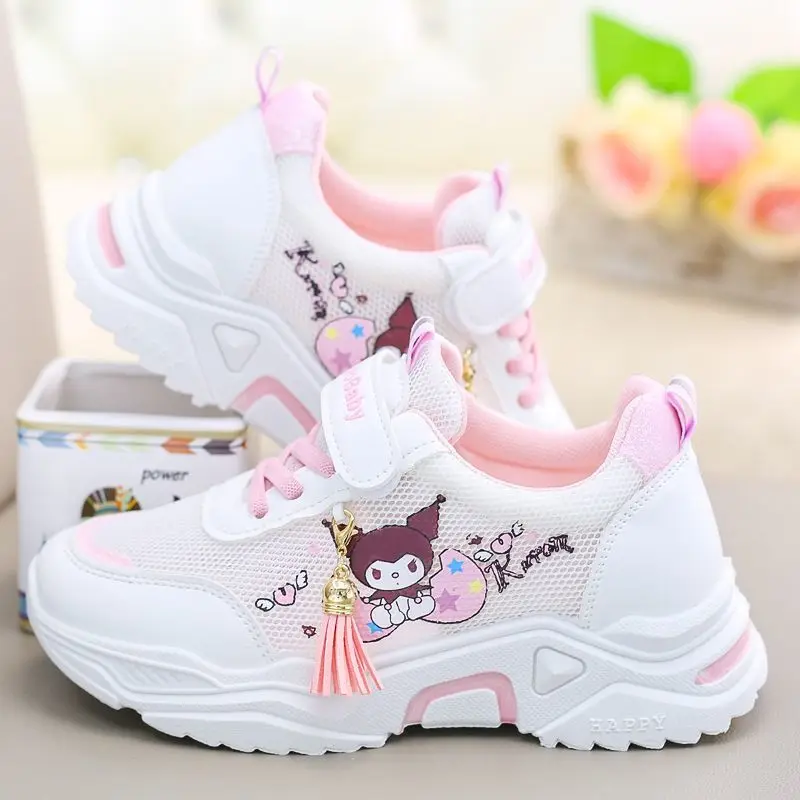 Cute Cartoon Kawaii Sanrioed Kuromi Girls' Summer Breathable Mesh Shoes Thin Sports Shoes Children's Lightweight Running Shoes
Cute Cartoon Kawaii Sanrioed Kuromi Girls' Summer Breathable Mesh Shoes Thin Sports Shoes Children's Lightweight Running Shoes