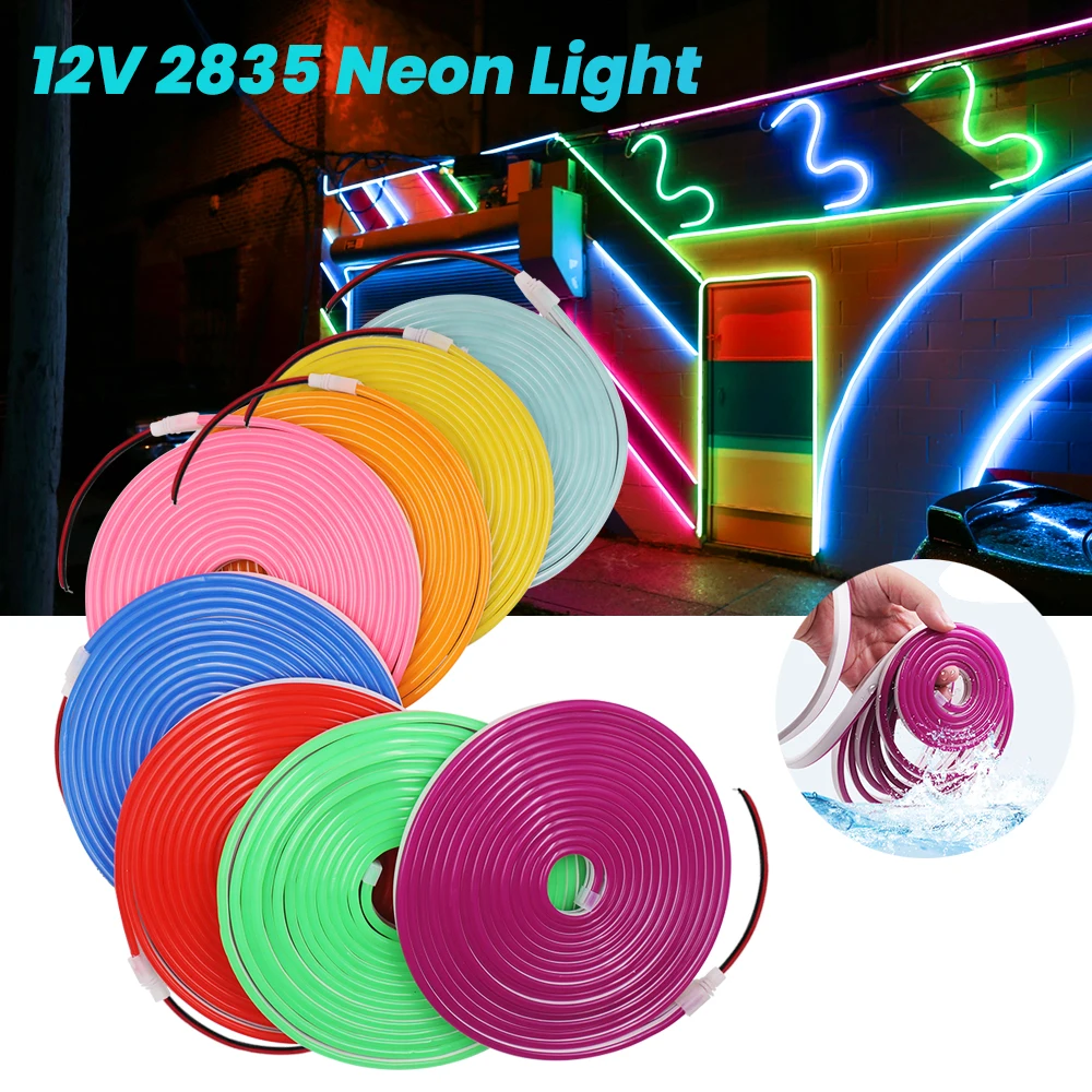 Led 2835 Flexible Silicone Neon Light 12V 6X12MM Waterproof Outdoor Decor Neon Soft Light Strip 1m 2m 3m 5m for Holiday Decor
Led 2835 Flexible Silicone Neon Light 12V 6X12MM Waterproof Outdoor Decor Neon Soft Light Strip 1m 2m 3m 5m for Holiday Decor