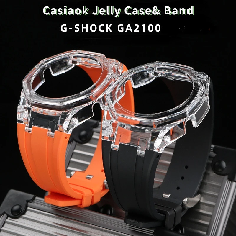 Чехол для Casio G-SHOCK GA-2100, модифицированный ремешок, прозрачный чехол Jelly PC, полимерная лента GA2100, аксессуары для часов
Чехол для Casio G-SHOCK GA-2100, модифицированный ремешок, прозрачный чехол Jelly PC, полимерная лента GA2100, аксессуары для часов