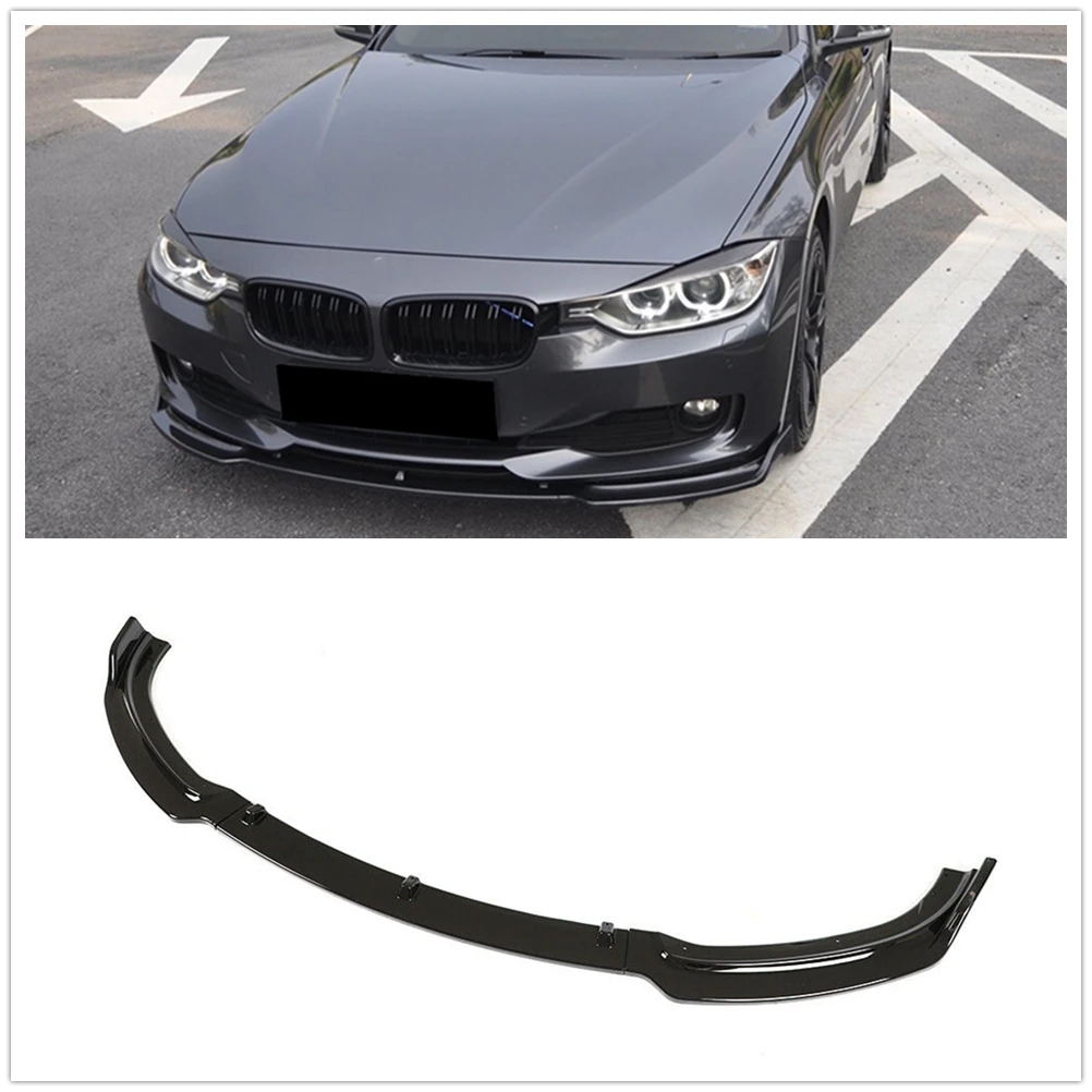 Передний спойлер бампер губа нижний сплиттер лезвие для BMW 3 серии F30 F35 F31 базовый