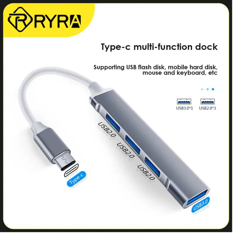 RYRA High Speed USB 3.0 Hub 4Port USB 3.0 2.0 Hub type c Splitter Adapter OTG For PC Computer Accessories 
RYRA High Speed USB 3.0 Hub 4Port USB 3.0 2.0 Hub type c Splitter Adapter OTG For PC Computer Accessories