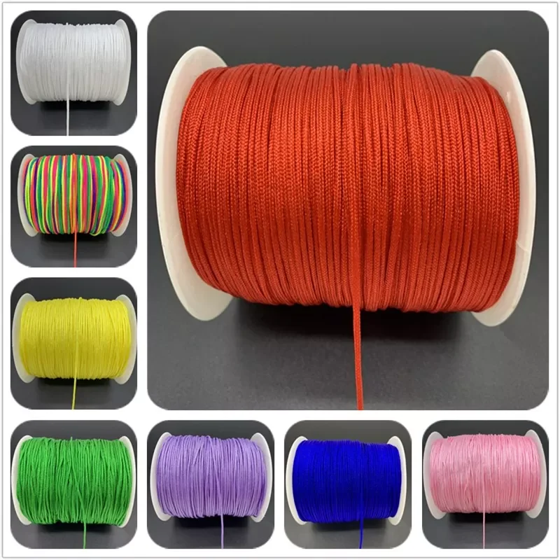 Nylon Cord Thread Chinese Knot Macrame Cord Bracelet Braided String DIY Tassels Beading For Shamballa Rope
Nylon Cord Thread Chinese Knot Macrame Cord Bracelet Braided String DIY Tassels Beading For Shamballa Rope