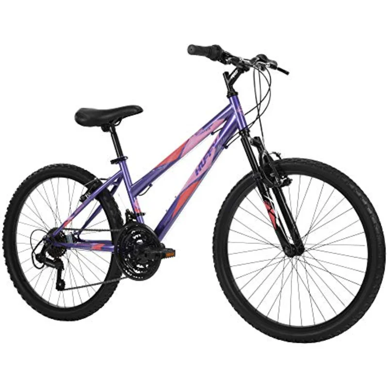 Горный велосипед Huffy Hardtail, 24-дюймовый горный велосипед Stone Mountain, легкий, фиолетовый/красный
Горный велосипед Huffy Hardtail, 24-дюймовый горный велосипед Stone Mountain, легкий, фиолетовый/красный