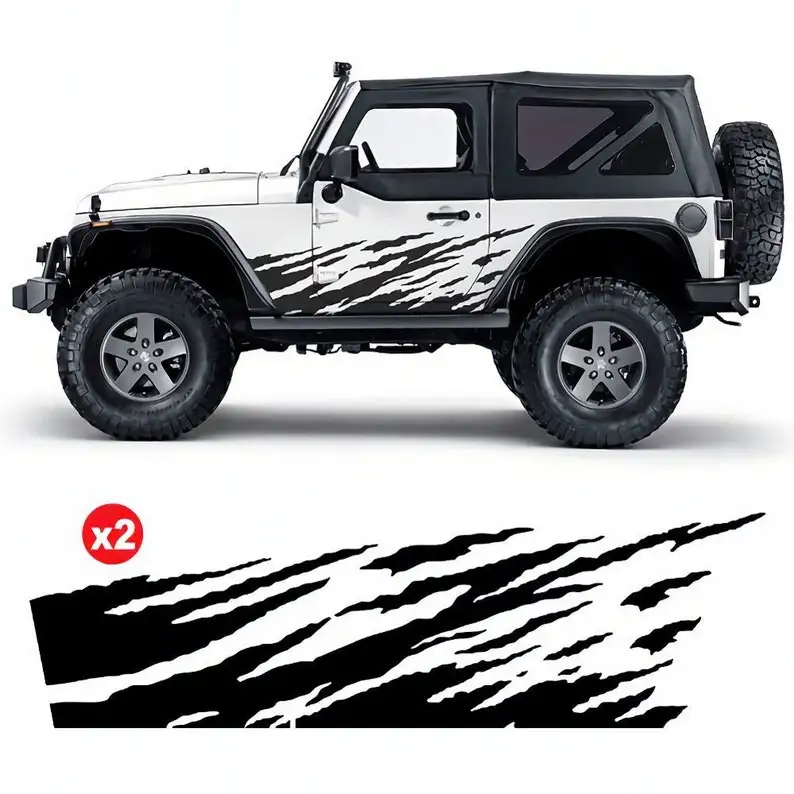 Комплект 2 боковых виниловых Wrangler, 2 двери, аксессуары для украшения автостайлинга для внедорожника 4x4 для пикапа
Комплект 2 боковых виниловых Wrangler, 2 двери, аксессуары для украшения автостайлинга для внедорожника 4x4 для пикапа