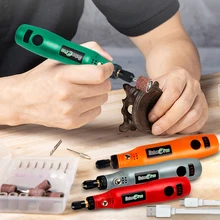 USB Mini Cordless Drill Rotary Tools Kit Wireless Drill 3 Speed Electric Carving Pen for Jewelry Polishing Carving Dremel Tools
